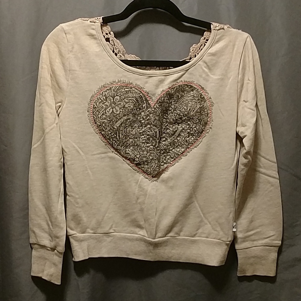 Lace Heart Sweater